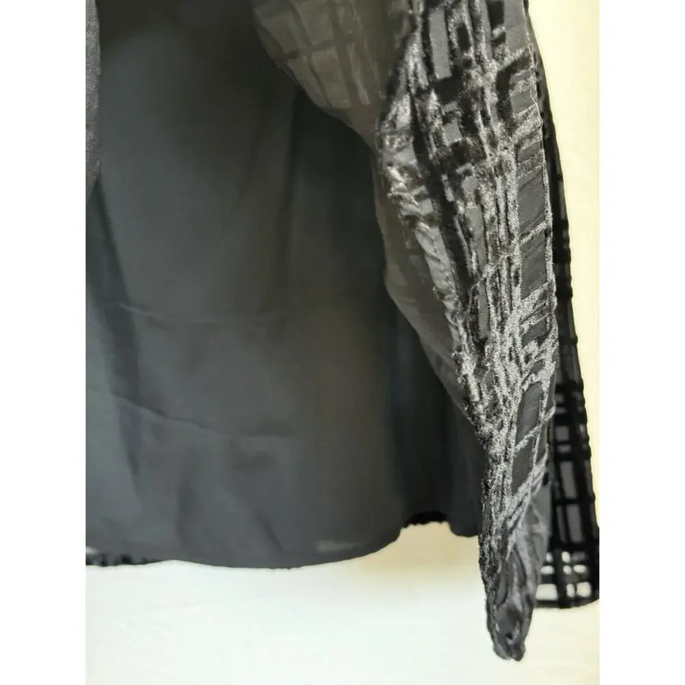 NEW Anthropologie Corey Lynn‎ Calter Mini Dress Holiday Plaid Black Ruffle Sz XS